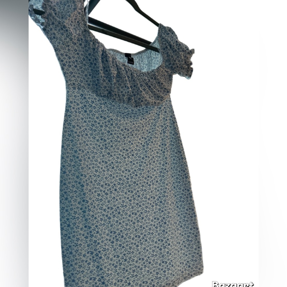 Windsor Floral Blue Dress-Bodycon